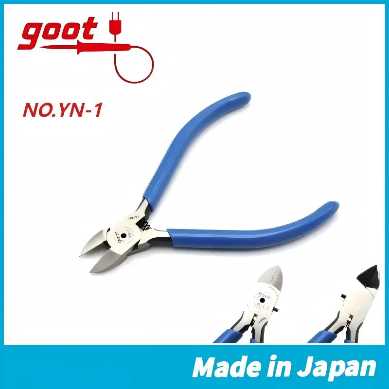 Japan GOOT NO.YN-1/YN-3 5-inch Electronic Diagonal Pliers - Cuts 1mm Copper Wire, Sharp Durable Electronic Shears
