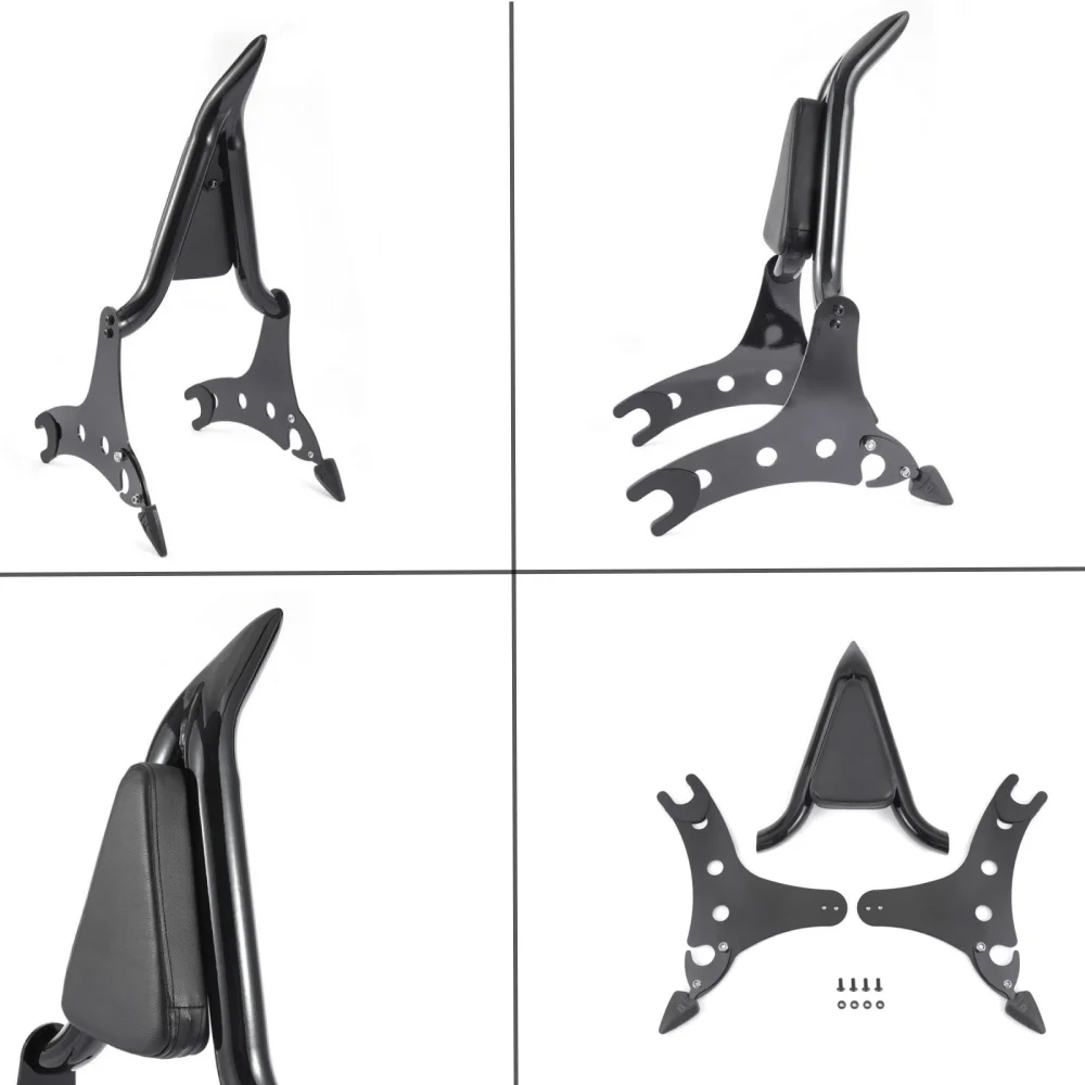 Black Detachable Rear Passenger Backrest Sissy Bar for Indian  Chieftain Roadmaster Springfield Challenger Dark Horse 2014-2024