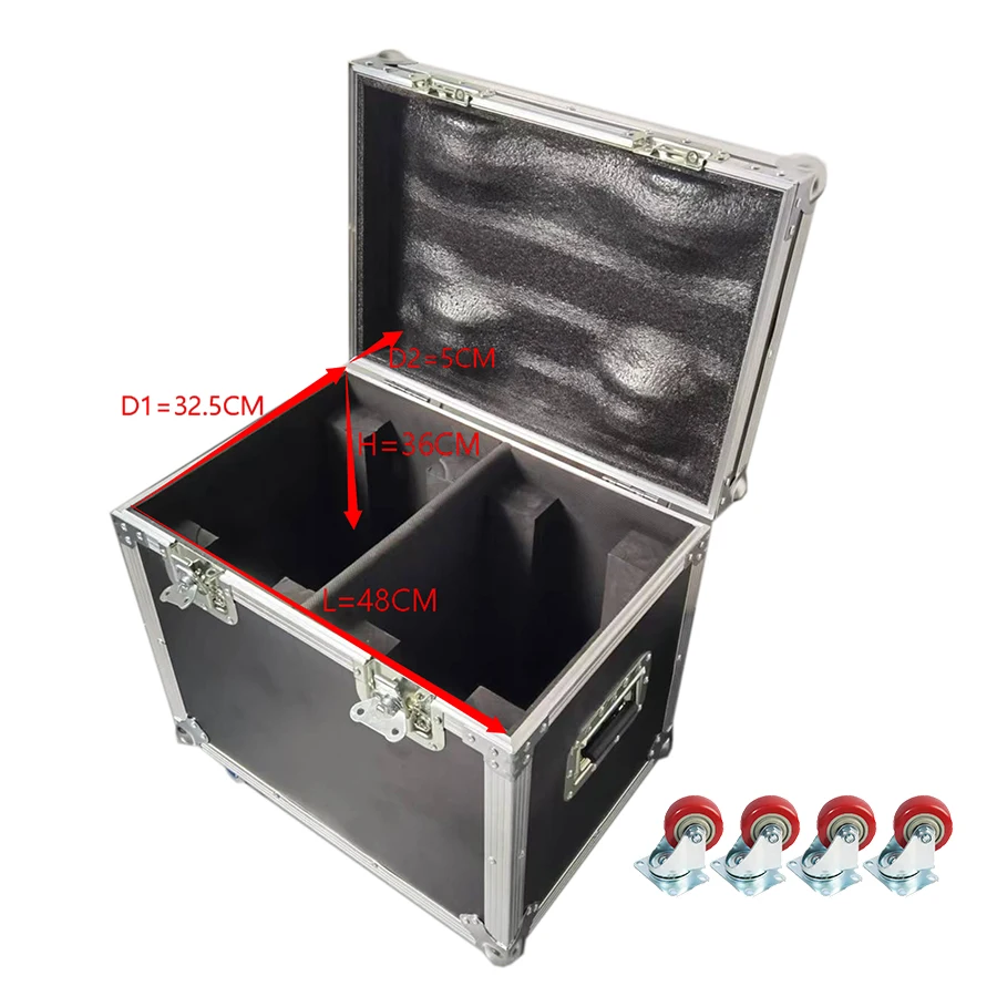 Flightcase Light Box Airbox Option RGBW LED 19x15W Beam+Wash Zoom Moving Head Stage Light DJ Disco Party Bar