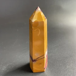 Natural Egg Yellowstone Jasper Minerals mookaite Crystal Tower Wand Point Quartz Healing Treatment Home Decoration Obelisk