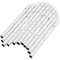 50pcs Tube Pine Musical Wind Chime Tubes Parts Kit Tube Diy Metal Outdoor Aluminum Material Replacement Supplies Making Decor