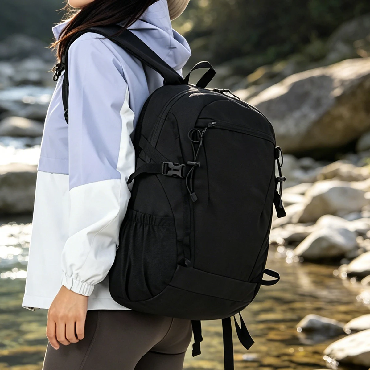 Amazon Cross-Border Mountaineering Bag, Large-Capacity Business Trip Travel Bag, Outdoor Sports Hiking Ultra-Light Multi-Functional Backpack for Students
