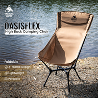 OneTigris Oasisflex Camping Folding Chair Lightweight Portable High Back Tourist Chairs for Hiking Relaxing Travel Fishing