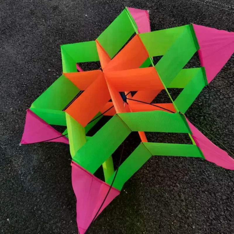 Cometa 3D estilo flor de ciruelo para niños y adultos, ideal para playa, parque, picnic, fácil de volar, juguete al aire libre de 1 pieza
