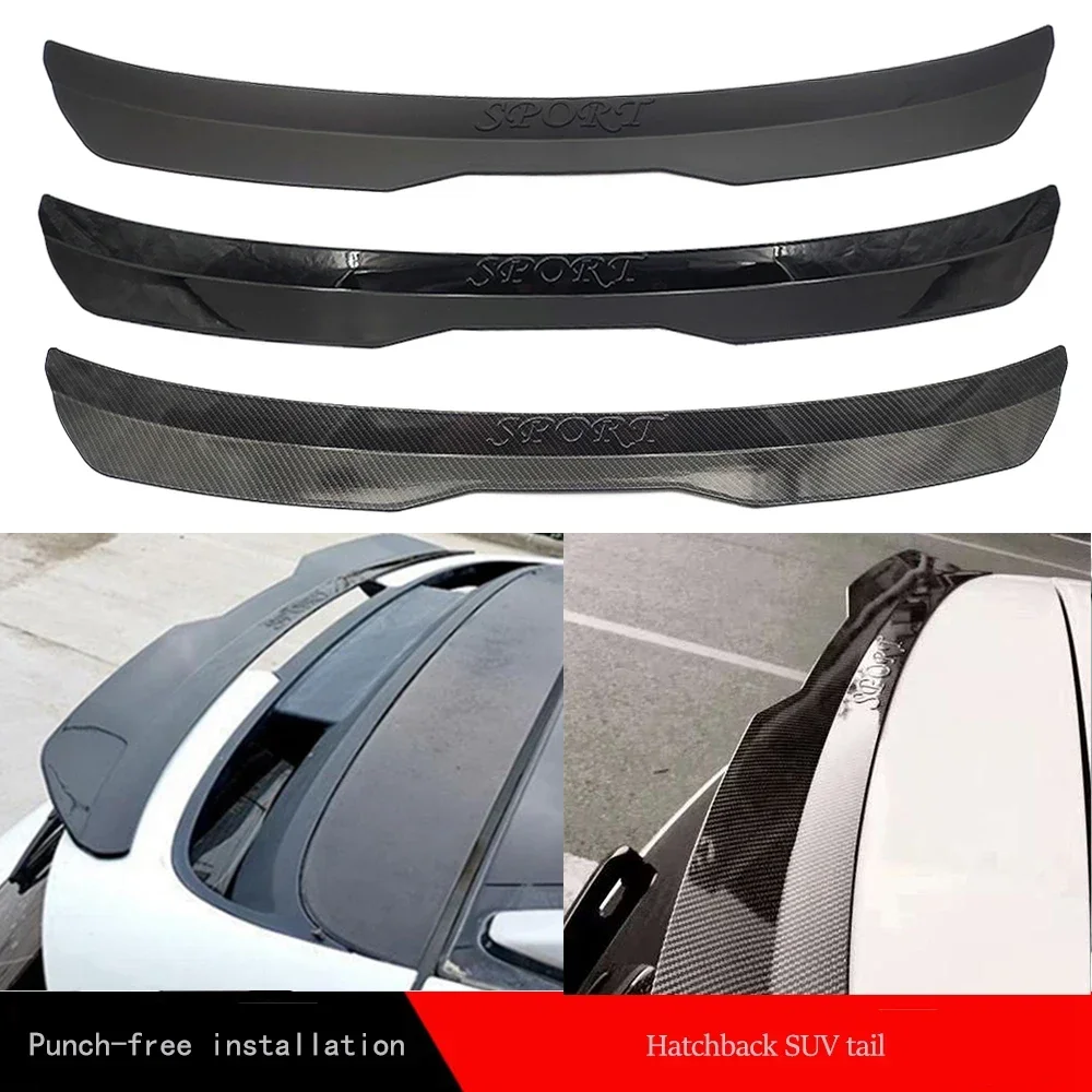 Hatchback rear roof lip spoiler wing Universal Car spoiler Rear Roof Lip Spoiler Wing ABS Decoration Strips Fit Hatchback Car