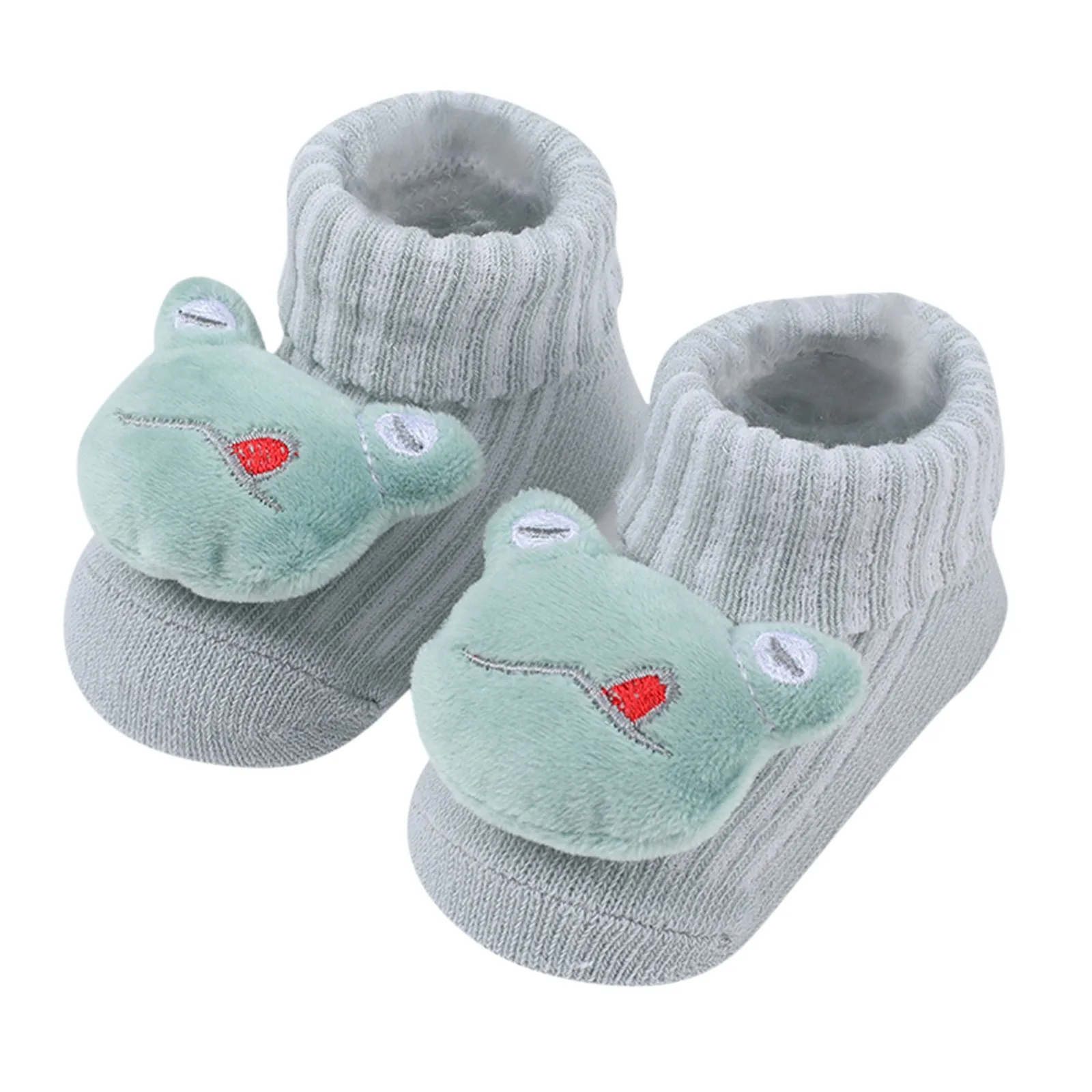 Chaussettes d'intérieur antidérapantes en coton pour bébés garçons et filles, semelle en coton, chaussures pour enfants