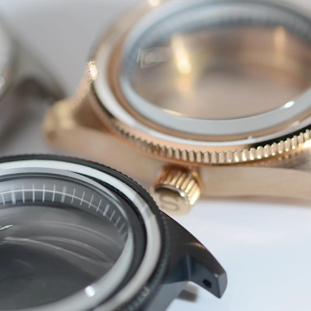 40mm 62Mas Case Nh35 Case Watch Case for 38mm Bezel Mineral Glass Watch Mod NH34 NH35 NH36 Watch Accessories