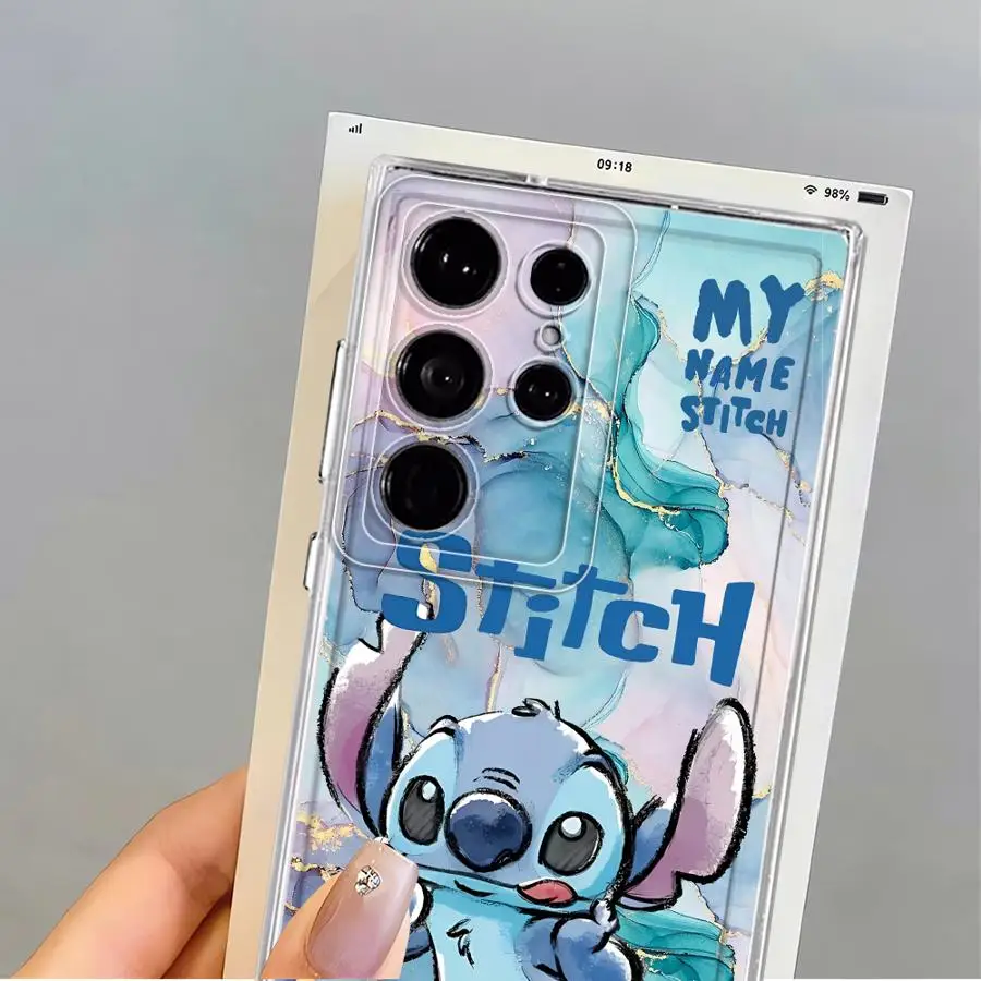Disney Stitch Cute Phone Case for Samsung Galaxy S23 Ultra S21 S25 Edge S20 Plus S24 S22 FE Note 20 Ultra 10 Soft Cover - náhled 3
