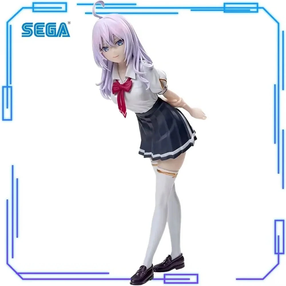 

In Stock SEGA Genuine Tokidoki Bosotto Russia-go De Dereru Tonari No Alyasan Alisa Luminasta Natsu Seifuku 17cm Model Figure Toy