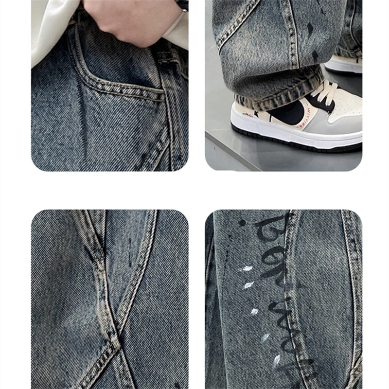 ZOETOPKID Kids Winter Warm Distressed Jeans with Letter for Boy Thick Thermal Denim Pants Children Corduroy Lined Baggy Trousers 5 ZOETOPKID Kids Winter Warm Distressed Jeans with Letter for Boy Thick Thermal Denim Pants Children Corduroy Lined Baggy Trousers 5