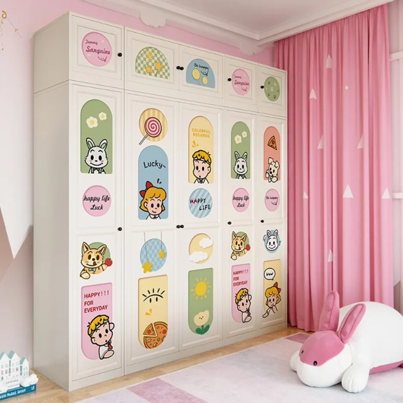 Wearable Partitions Closet Organizer Modern Cabinet Kids Makeup Door Wardrobe Nightstands Clothes Muebles Trendy Furniture