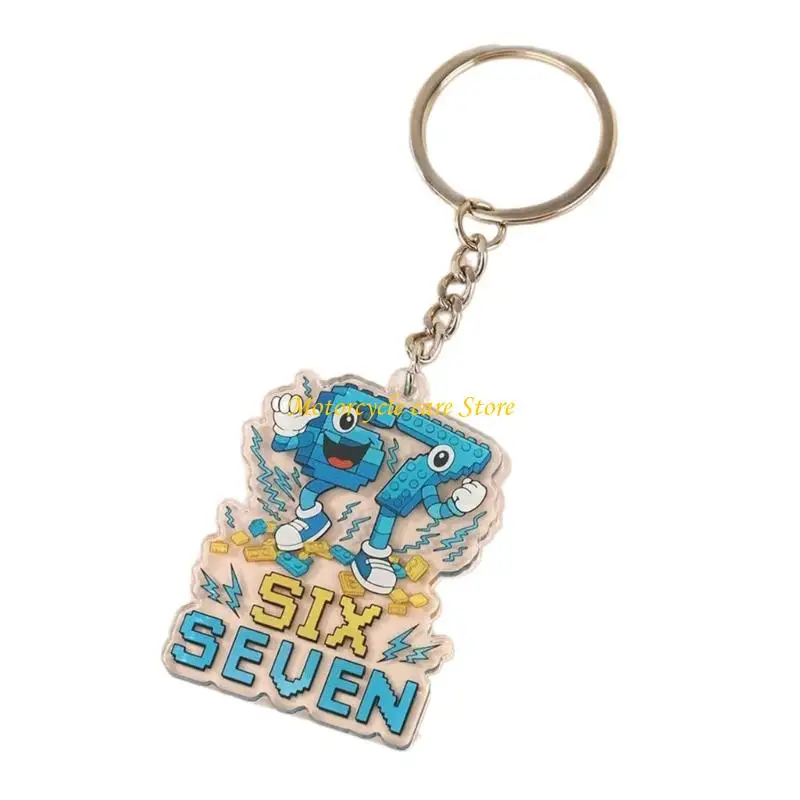 U75F Humorous Trendy and Funny Acrylic Keychain for Adults Showcasing Personality through Internet Memes on or Bags.