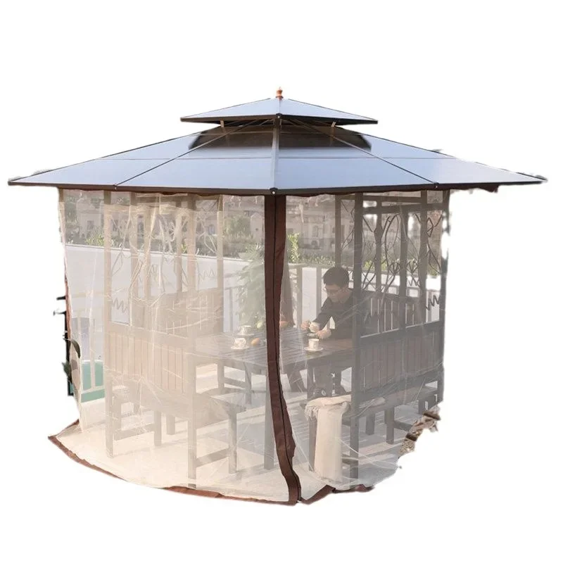 

Outdoor hexagonal pavilion antique pavilion garden