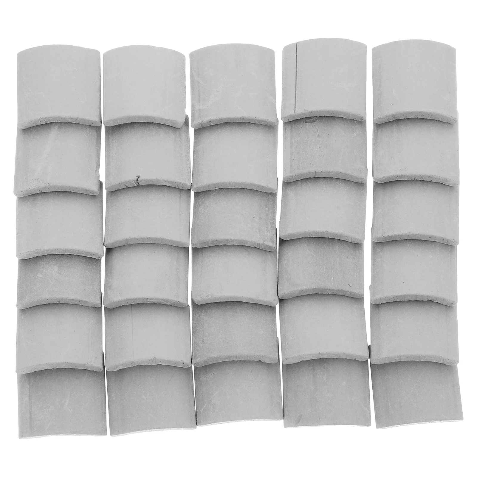 

60 Pcs Simulated Building Tiles House Miniature Furniture Accessories Soil Roof