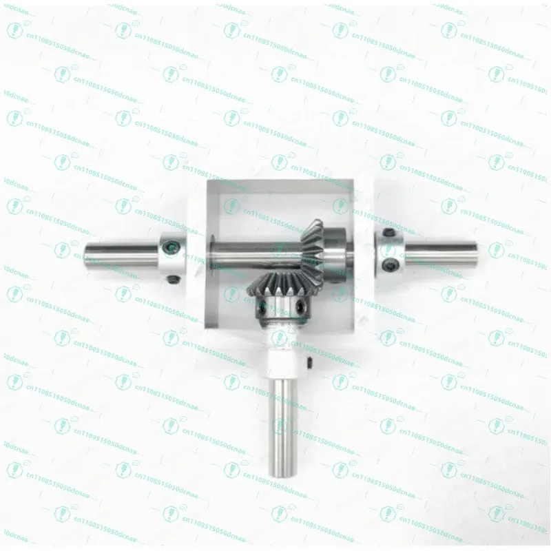90 Degree Right Angle Transmission Reversing Gearbox Small Bevel Gear Angler 1:1 Mechanical Module Dual Output Shaft