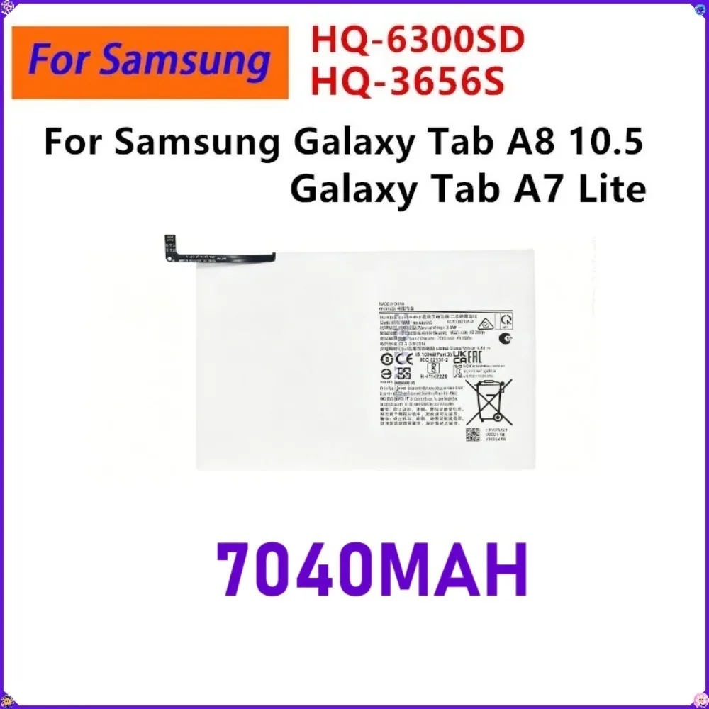 

Brand New HQ-6300SD/HQ-6300NA HQ-3565S Replacement Battery For Samsung Galaxy Tab A8 10.5 Tab A7 Lite 8.7 2021 Tablet batteria