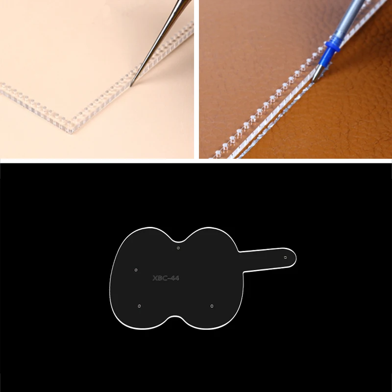 YOMDID Practical Key Case Making Leather Acrylic Template Handmade Stencil Mould Leather Tools Handwork Leather Craft Supplies