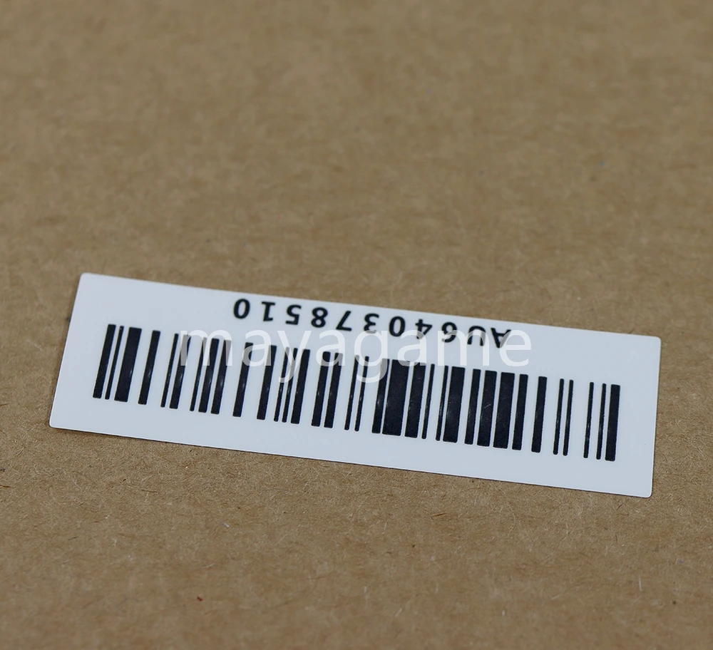 10 peças para game boy advance gba substituição número de série etiqueta traseira adesivo