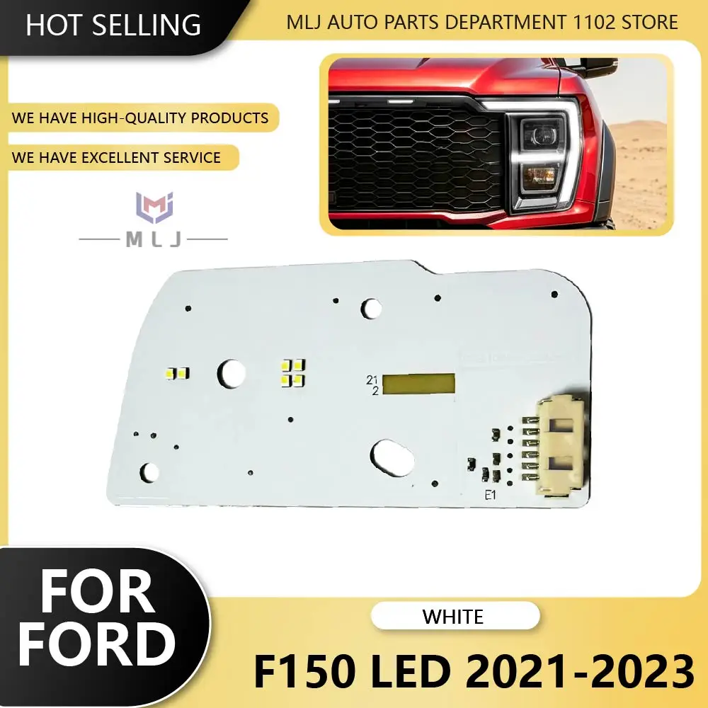 For Ford Raptor F150 2021 2022 2023 LED White Headlight DRL Light Board Daytime Running Light Source Chip DRL Module Auto Parts
