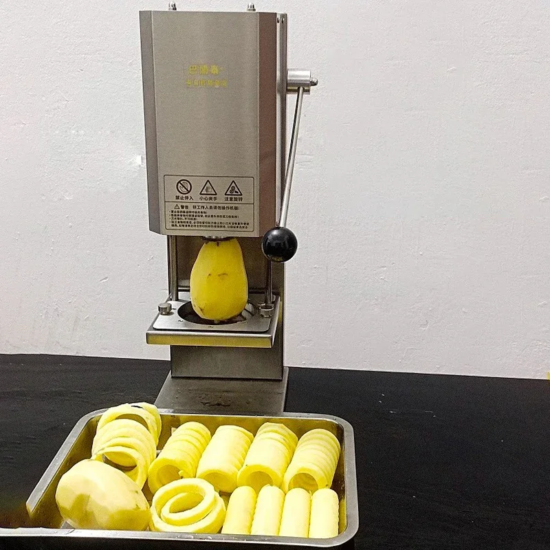 Электрическая машина для резки спирали картофеля Коммерческая машина для резки картофельных башней Машина для резки картофеля фри