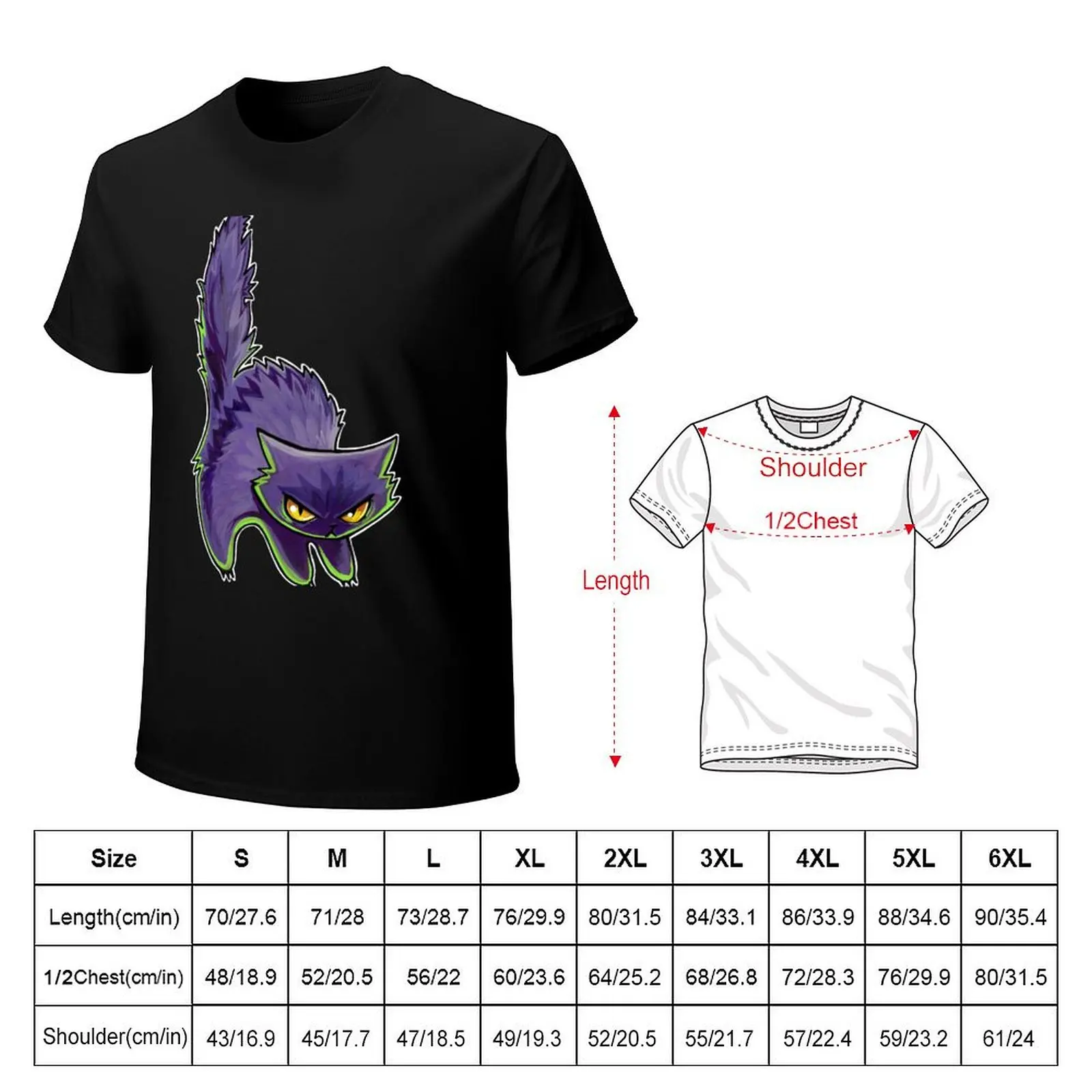 Purple hiss T-Shirt Large Size Casual Short Sleeve Top