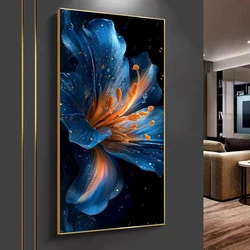 Fullcang Diy Large Size Diamond Painting New Arrivals Blue Lily Full Mosaic Embroidery Colorful Flowers Picture Wall Decor