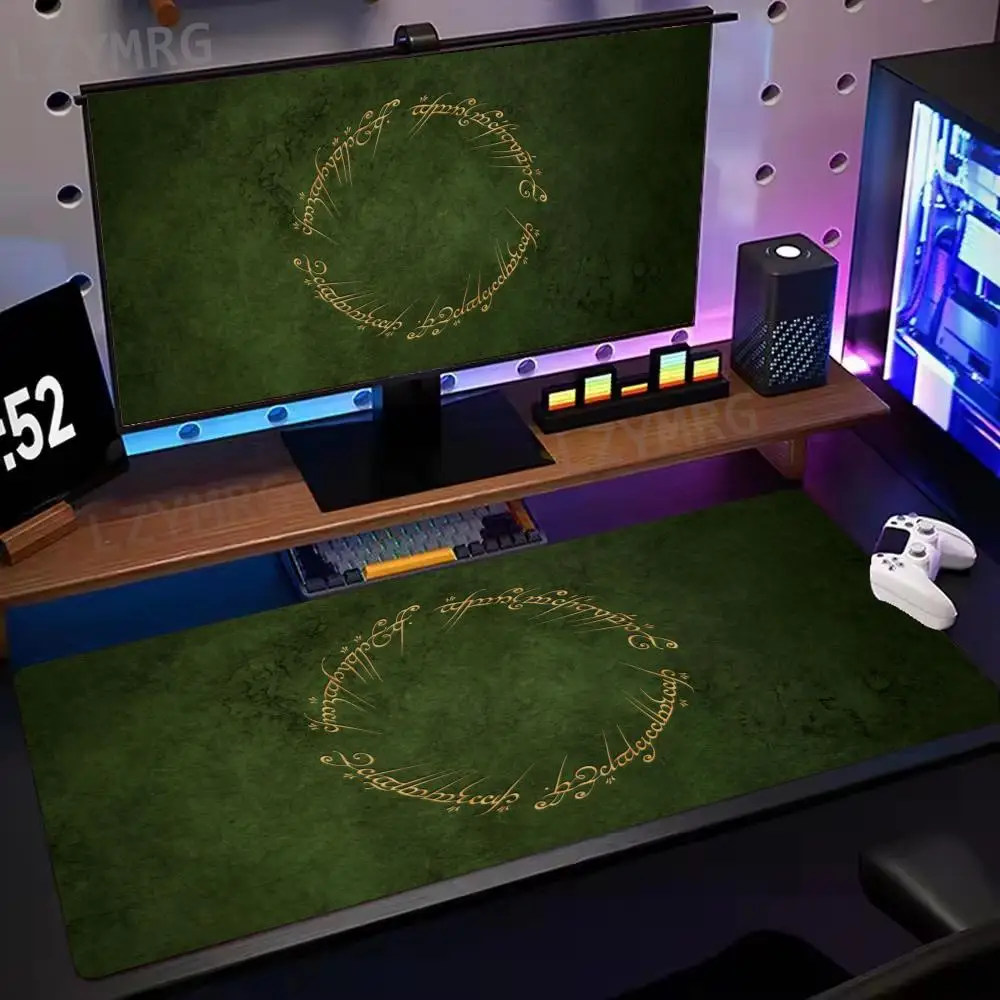 

Magical Green Circle Mouse Pad Large Rubber Anti-slip PC Desk Accessories Mousepad for Offices and Gamer Keyboard Mats Decor Mat