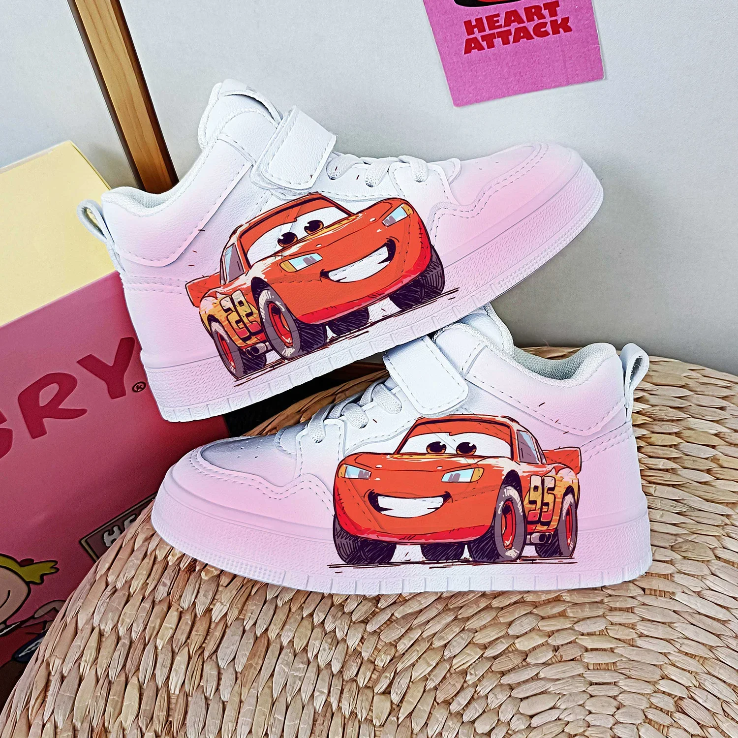 

Disney kids cartoon boys cars princess cute Casual shoes non-slip soft bottom sports shoes for child gift