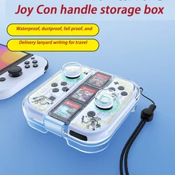 Joycon-caja de almacenamiento con estuche portátil para guardar Nintendo switch, funda protectora, consola de juegos ns, caja transparente