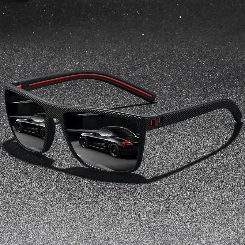 Classic Vintage Check Pattern Square Sunglasses Men Women Fashion Fishing Driving Man Sun Glasses UV400 Retro Eyewear