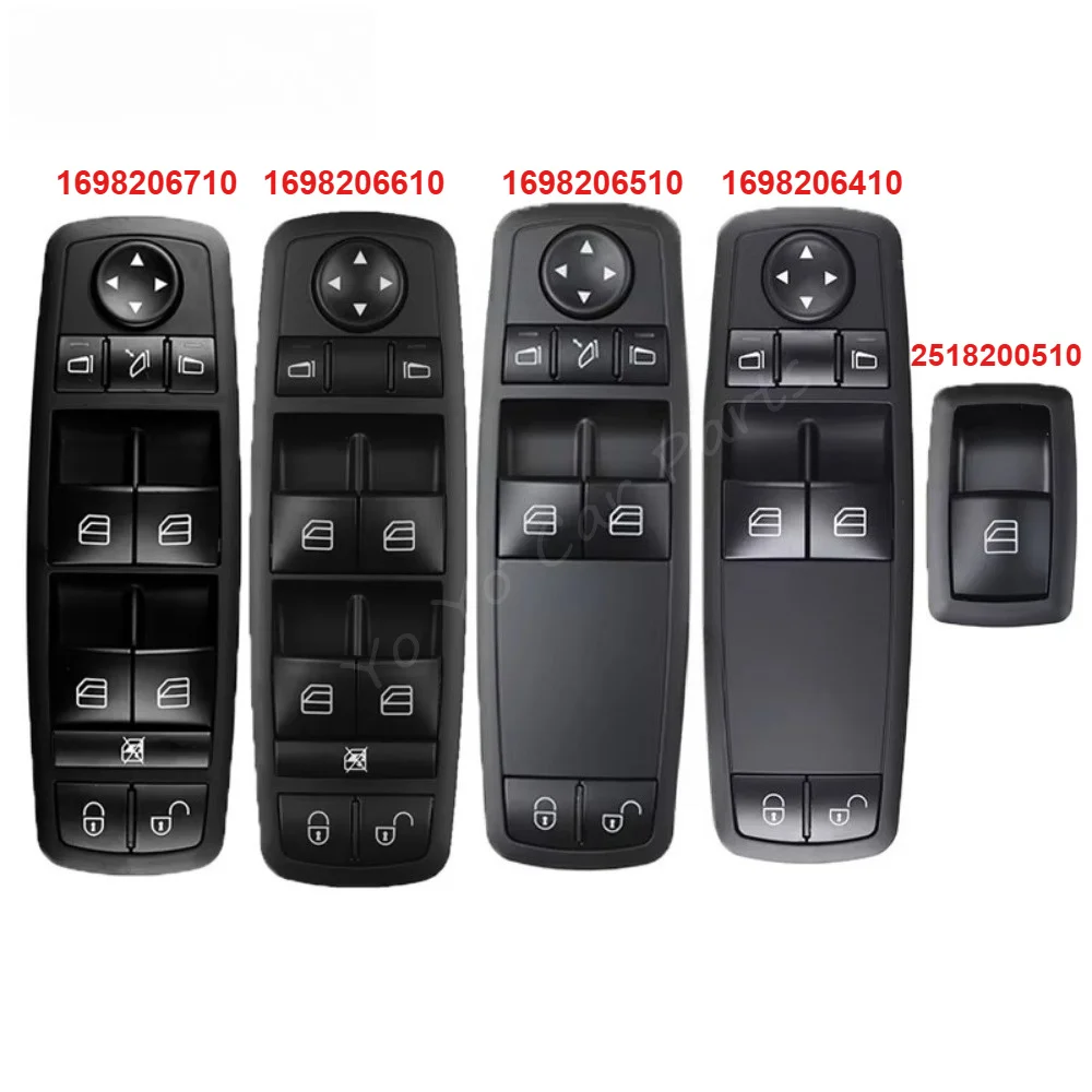 1698206710 1698206610 1698206410 1698206510 2518200510 Electric Master Window Switch For Mercedes Benz A B Class W169 W245