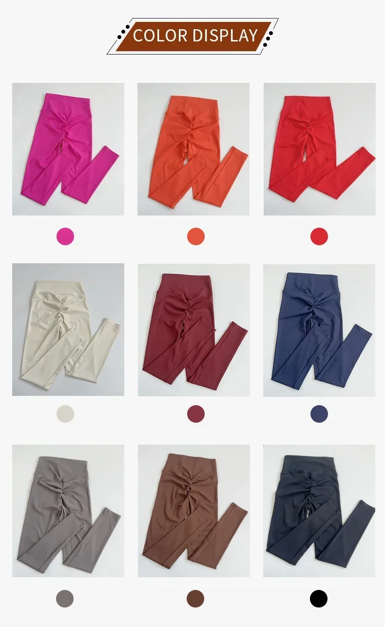 Neue Damen-Yoga-Leggings mit hoher Taille, hoher Elastizität, ohne unschöne Linien, Po-Lifting-Effekt, schlank geschnitten, atmungsaktiv, ideal zum Laufen, Radfahren und für Fitnessaktivitäten. – Detail 6