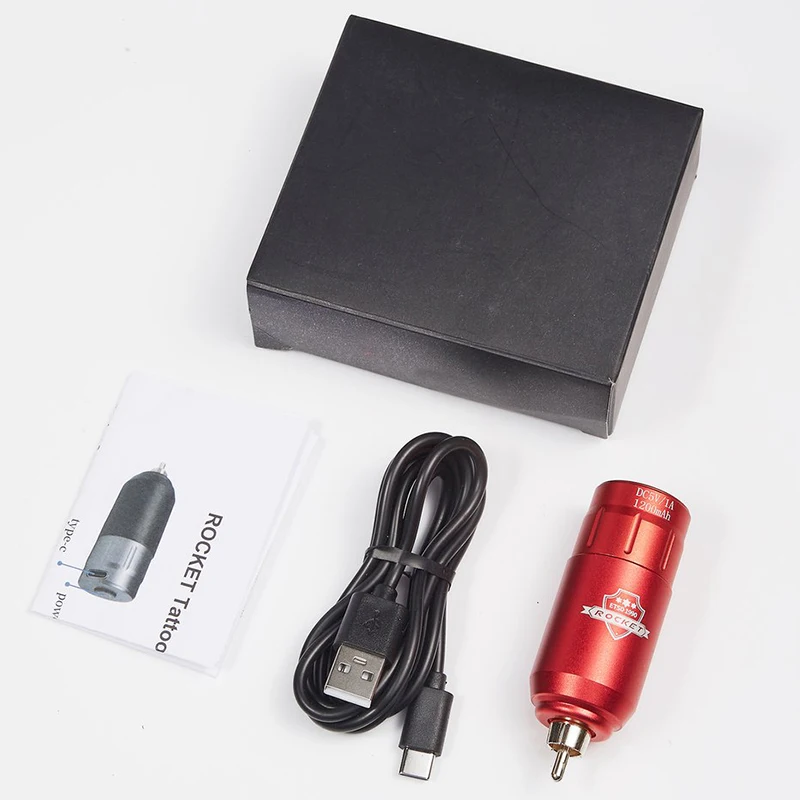 

New Portable Mini Wireless Tattoo Battery Power Supply RCA Audio DC Interface For Rotary Machine Fount Adapter Fast Chargering