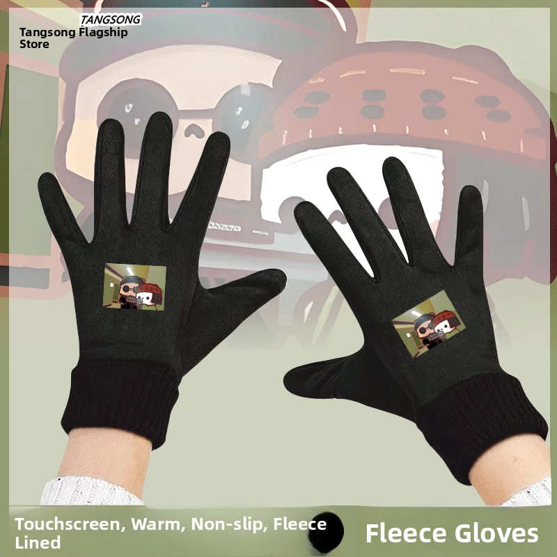 

Touchscreen Winter Cycling Gloves Unisex Fleece Lined Bilingual Design Men's Women's Warm Riding Gloves Hall Song Brand