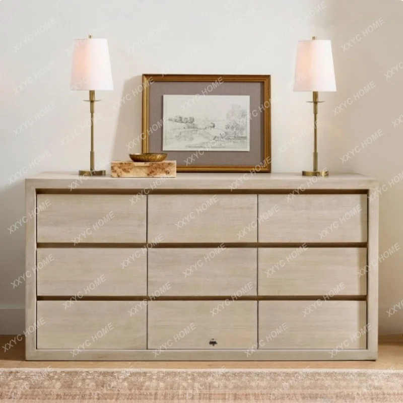 Retro entrance cabinet, antique aisle side cabinet, storage storage, bedside cabinet, display decorative cabinet