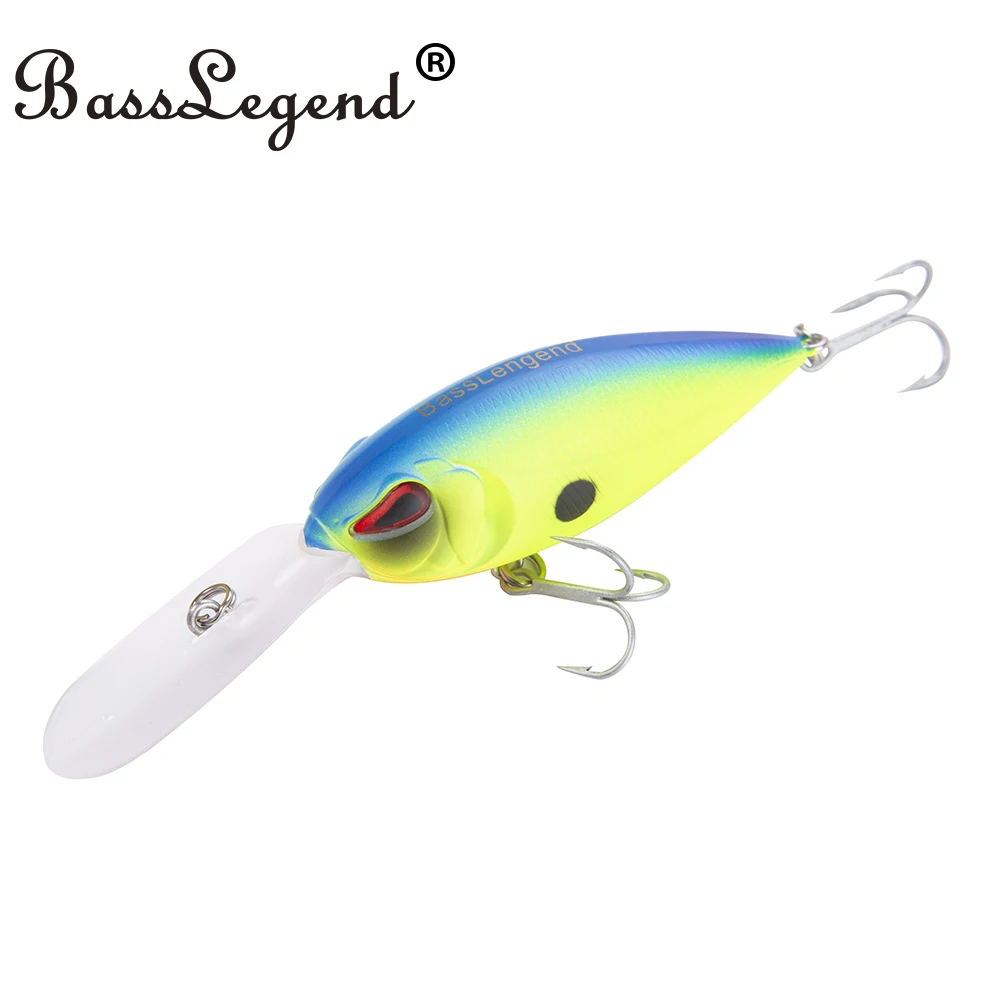 BassLegend Fishing Floating Deep Crankbait Bass Pike Trout Lure 65mm 13g Depth 3m