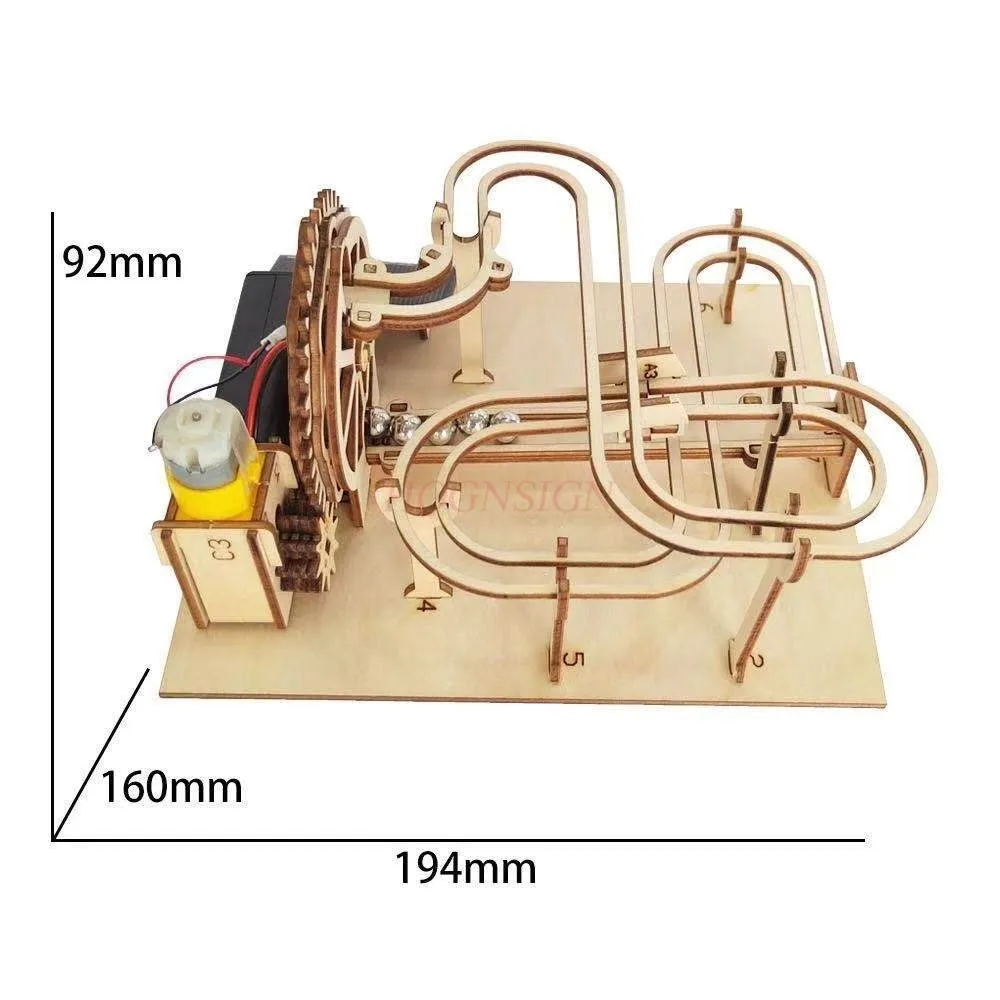 

DIY Assemble Model Steam Science Puzzles Educational Toys Gift for Child solar energy Transmission Building Kit