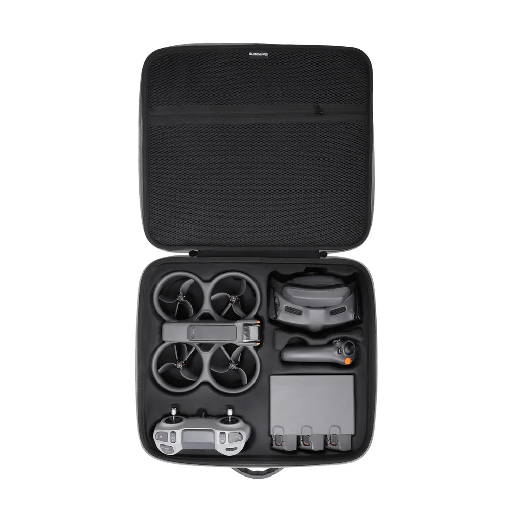 For DJI Avata 2 Storage Bag Remote Fit Controller/RC Motion/Goggles 3 Shoulder Hand Bag Shock-proof Strap Carrying Box Accessory