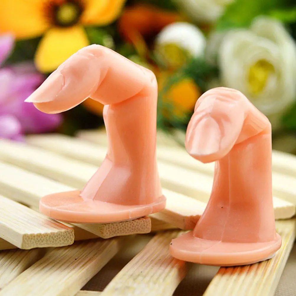 

20 шт. тренировочных пальцев для маникюра, имитация руки для отработки нейл-арта, легкие, многоразовые, для практики