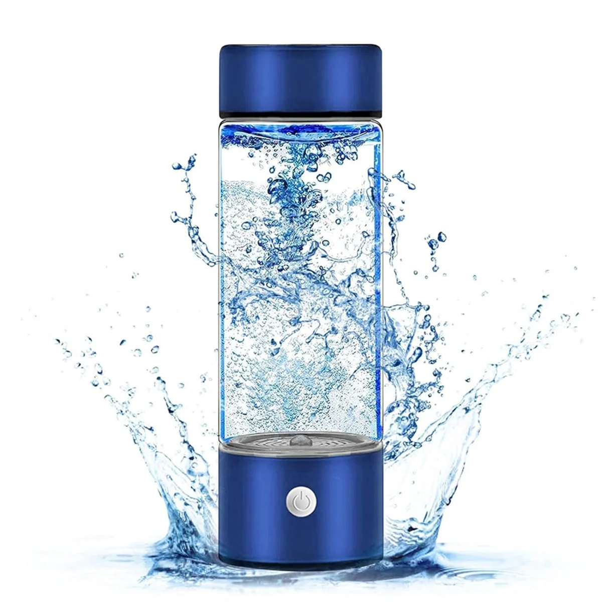 

Hydrogen Water Generator,Rechargeable Hydrogen Water Bottle, Portable Hydrogen Water Ionizer Machine-Blue