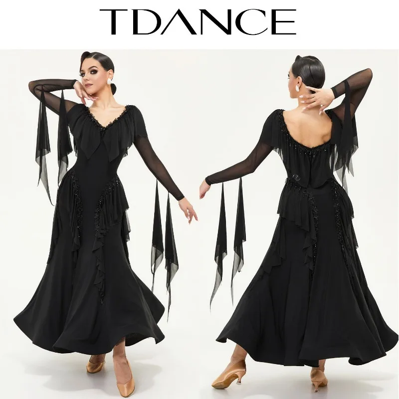 TDANCE Women's Skirt Customization Balloom Standard Dance Modern Performance Competition Dress Social Dance Big Stand SM21
