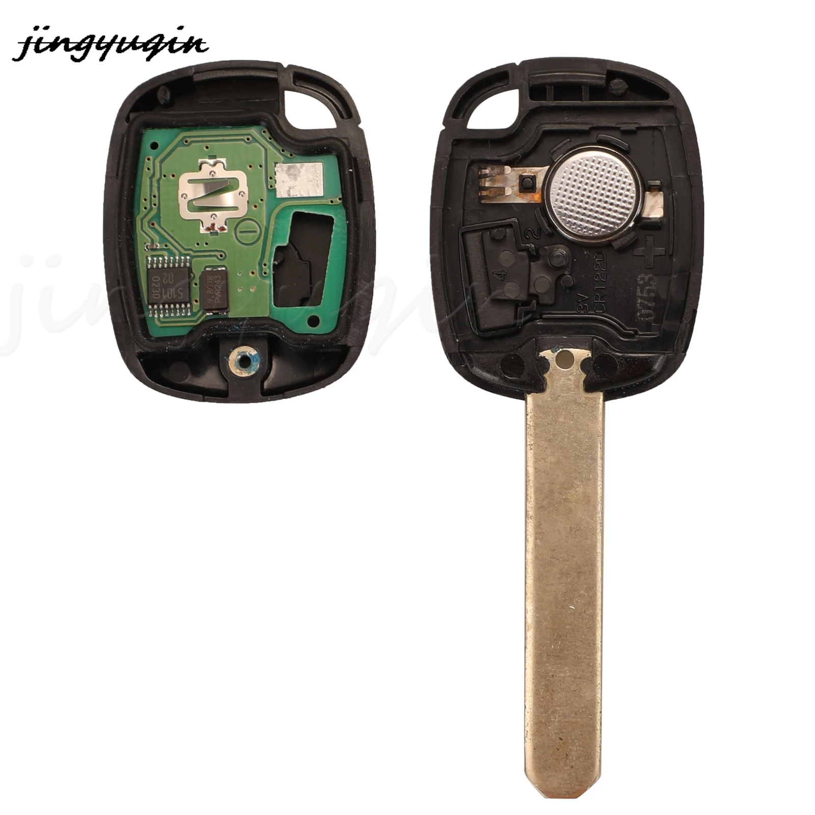 Jingyuqin 2 Bottoni Chiave A Distanza Dell'automobile 312Mhz /313.8MHZ ID46 Chip Per Honda Odyssey Fit City Civic Accord