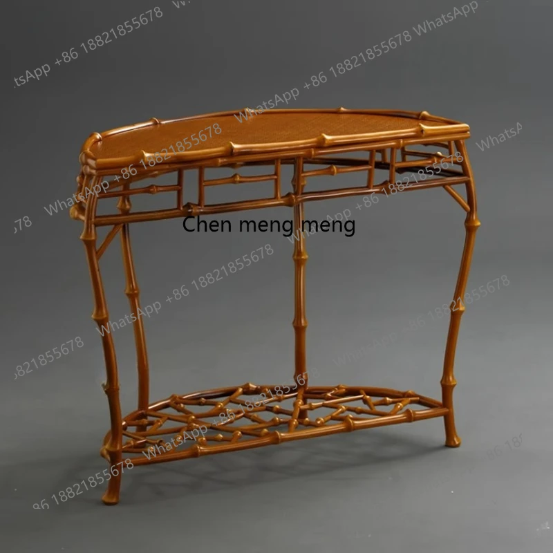 

Xuan Guan Tai, Ming-style fan table against the wall, bonsai frame four and a half corner table