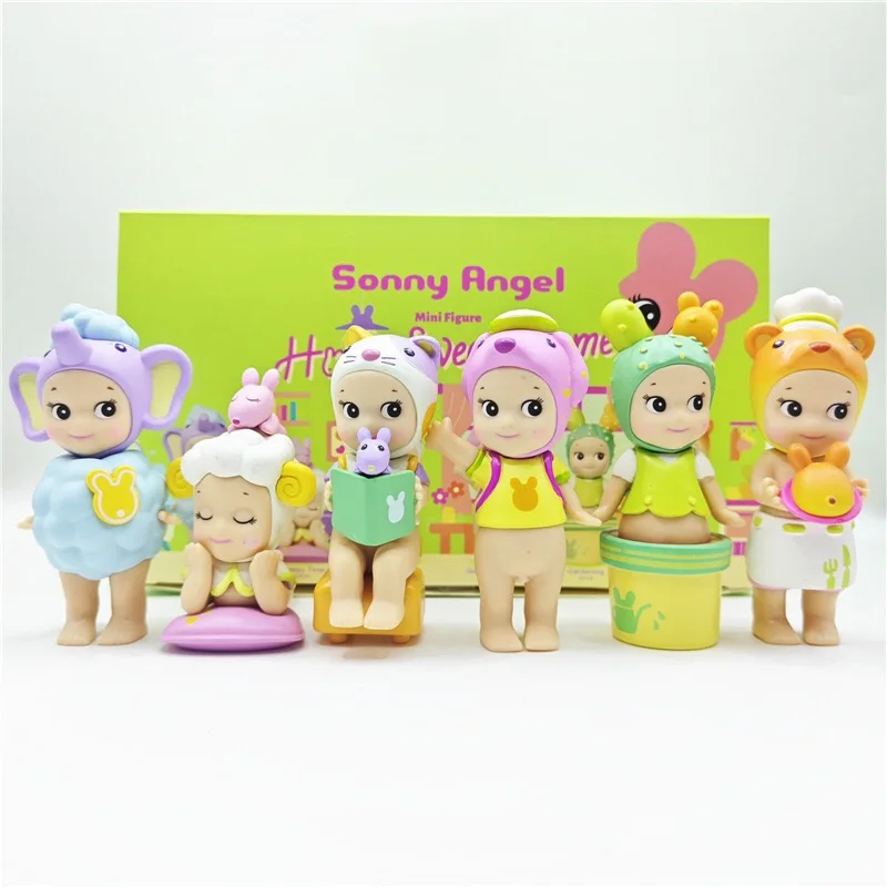 1pcs home sweet home Series Sonny Angel Anime Figures Ornaments Dolls Fans Children Christmas Gifts