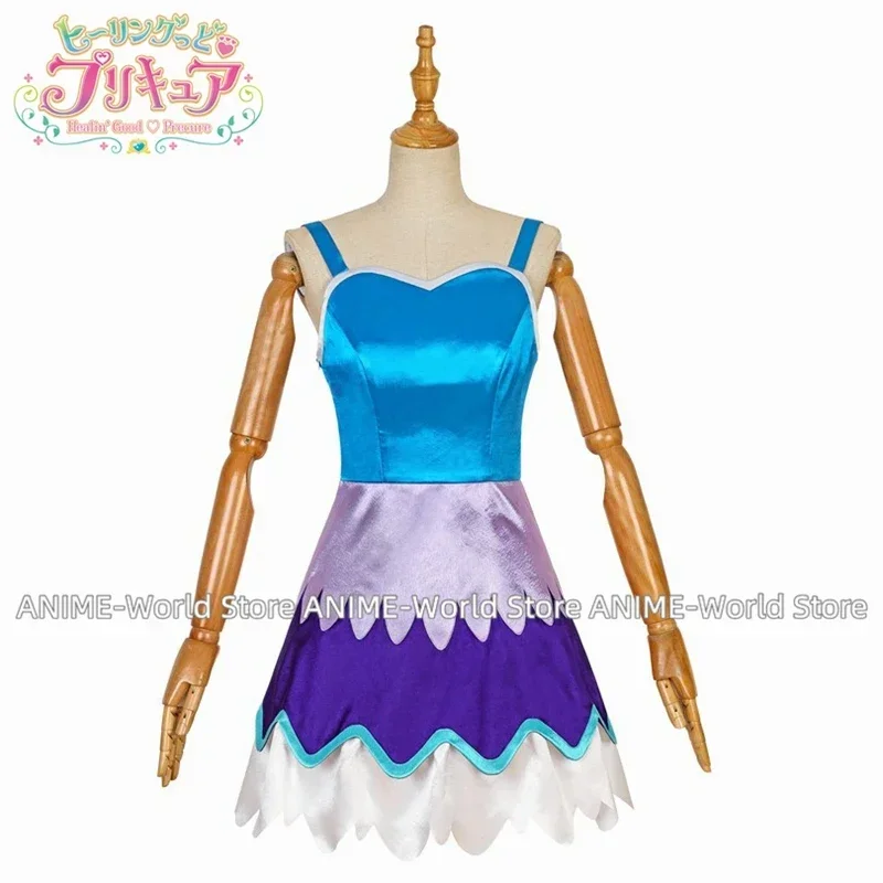 شفاء جيد جميل علاج Sawaizumi Chiyu/علاج فونتين تأثيري حلي كرنفال زي هالوين شعر مستعار عيد الميلاد زي