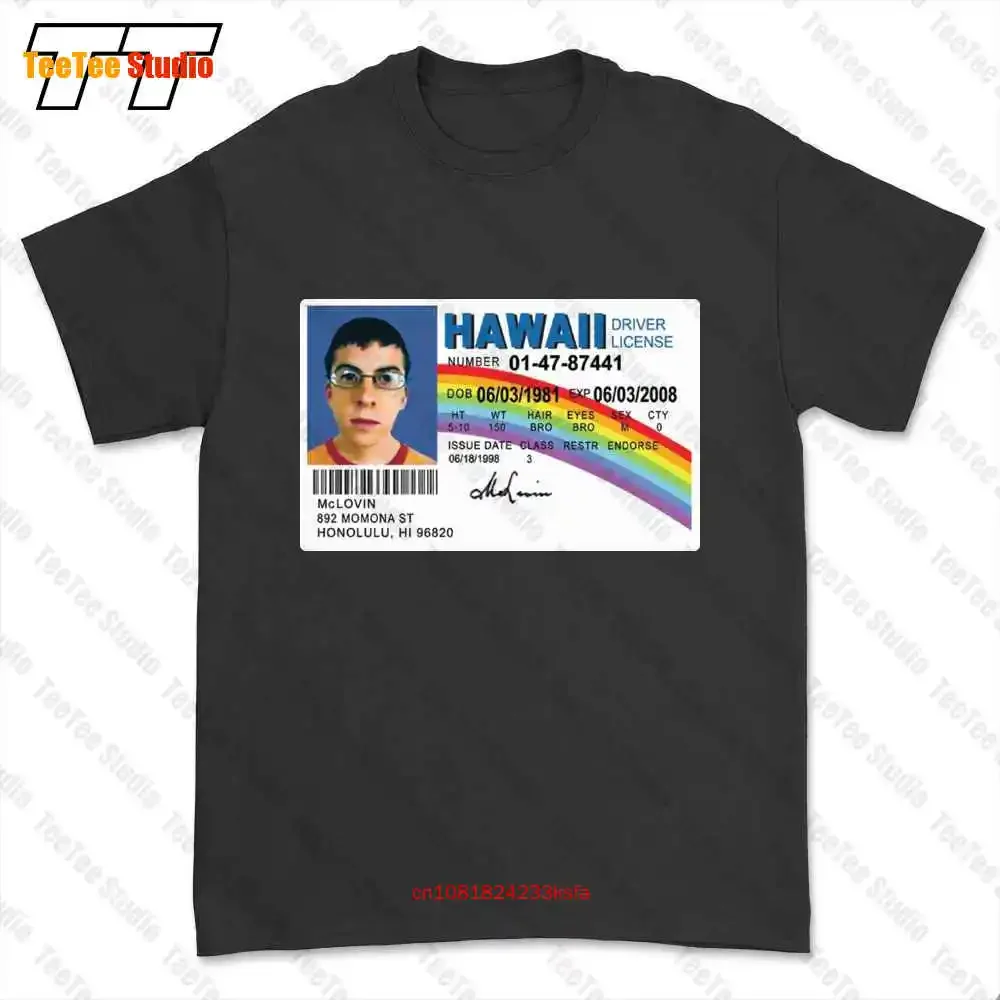 

Mclovin License Super Bad Movie Tv T-shirt Tee V9OE