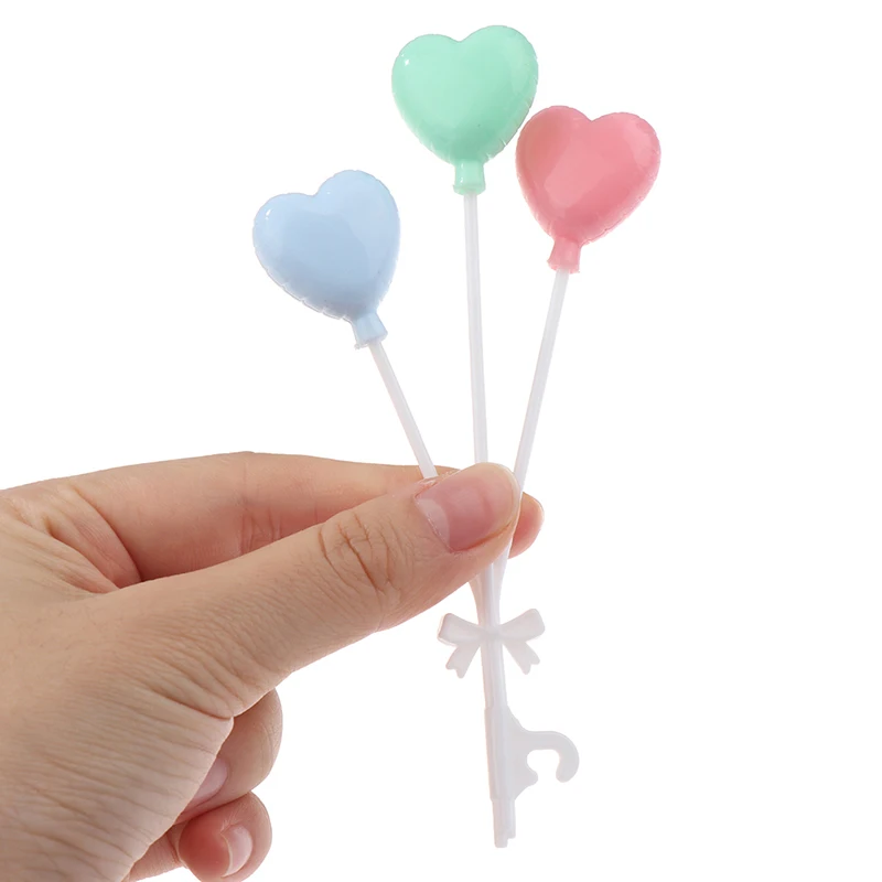 1Set 1:6 Dollhouse Miniature Colorful Balloon Windmills Round Heart-shaped Balloon Ornament Home Garden Decor Toy