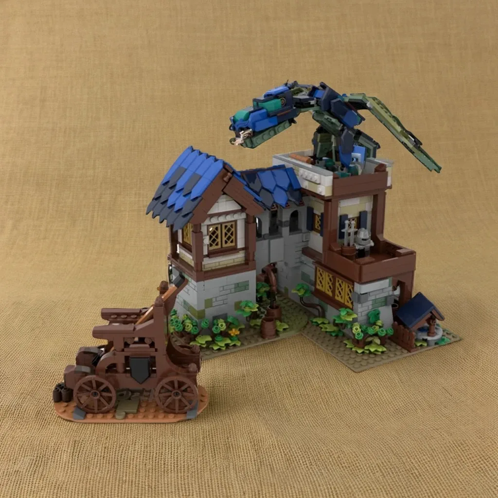 

1427pcs MOC Dragon Attack Ideas CUUSOO Model Building Blocks Christmas Gift Architecture Toys Creative Idea Education Brick