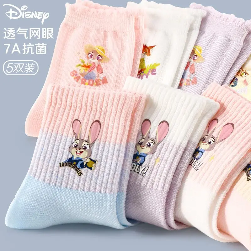 

Disney Zootopia Cartoon Anime Cute Socks Judy Nick Children's Pure Cotton Elastic Autumn/Winter Warm Short Socks gift fro kid