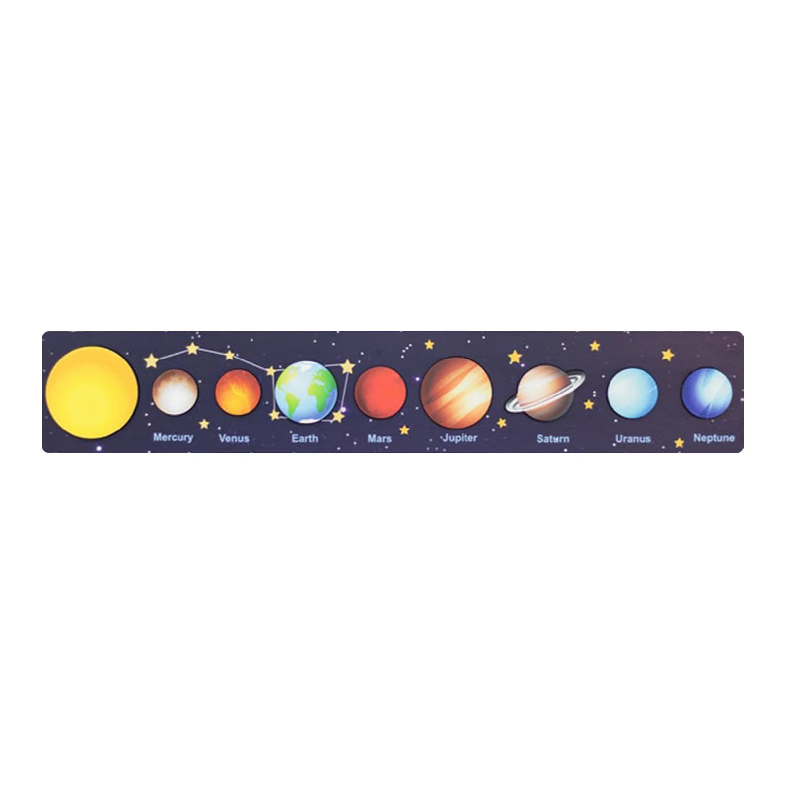Solar System Puzzle Toy Wooden Planets Jigsaw Thinking Training Educational Toys Great Gifts For Children
